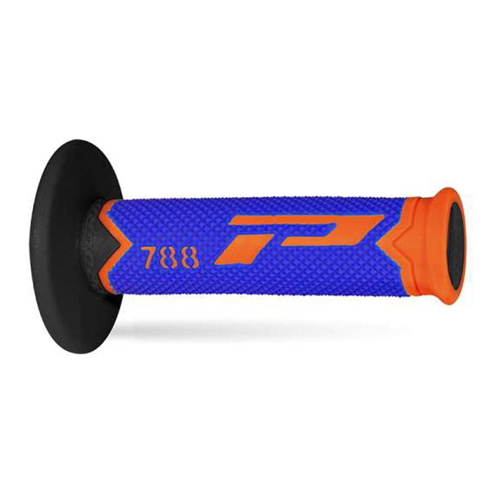 Grips Progrip 788 Mm 22/25 - Triple Density - Fluo Orange/blue/black