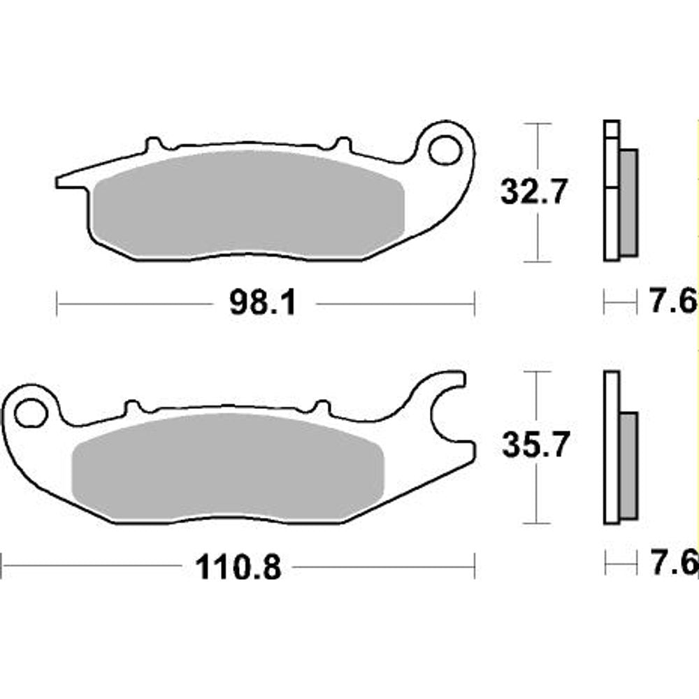 Scooter Brake Pads | Organic Standard | Front - Ecer90
