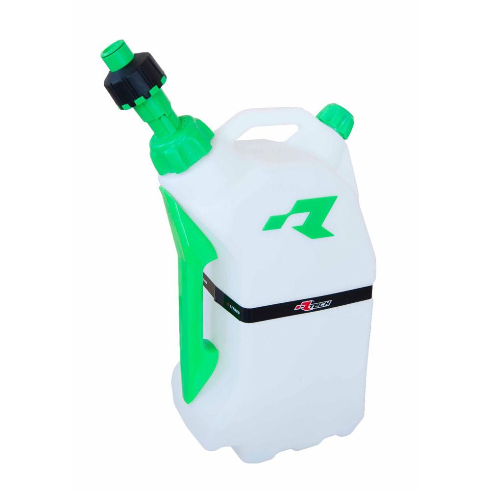 Rtech Gas Can Lt 15 with Quick Fill System Clear/green - Grafite Offroad
