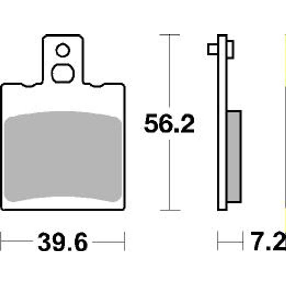 Street Brake Pads | Organic Standard | Rear - Ecer90
