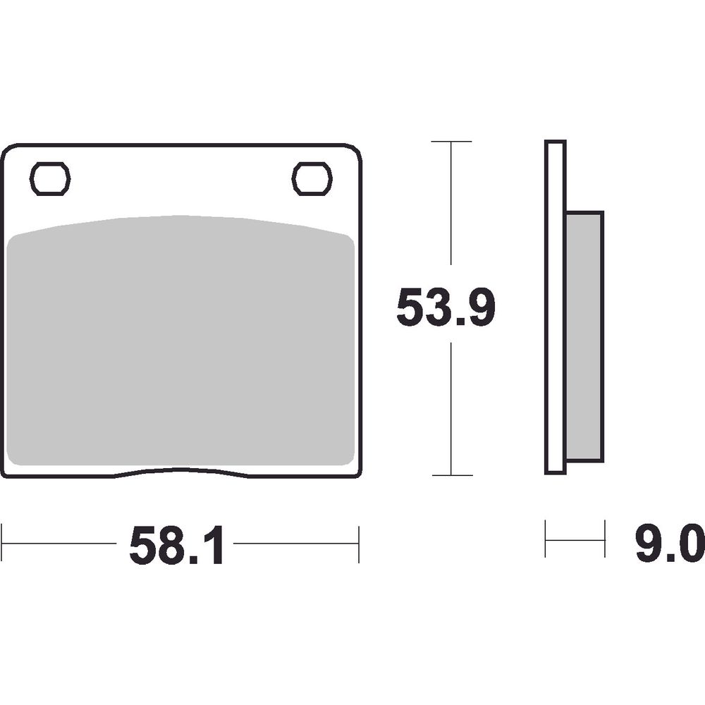 Street Brake Pads | Organic Standard | Rear - Ecer90