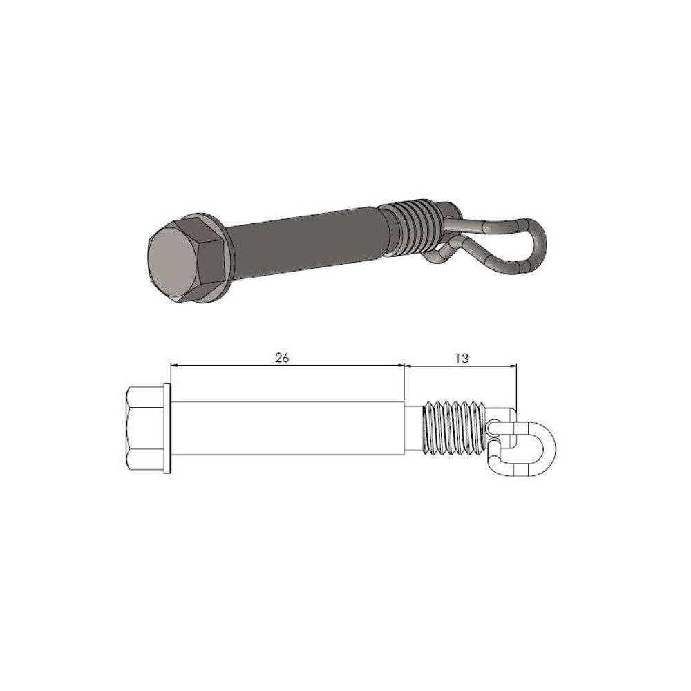 Moto-master Brake Pad Pin - Grafite Offroad