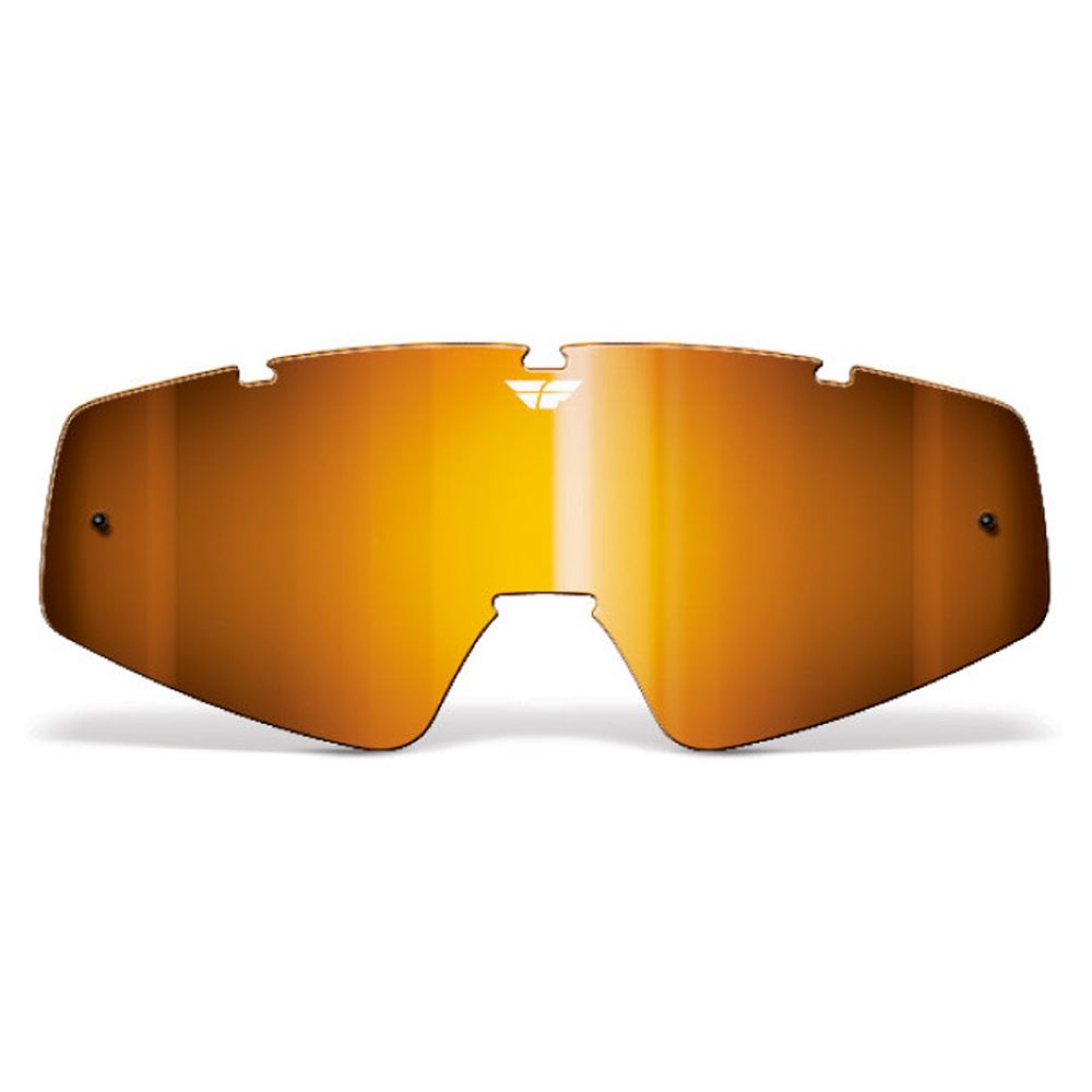Fly Lens Amber/chrome with Tear Off Pins - Grafite Offroad