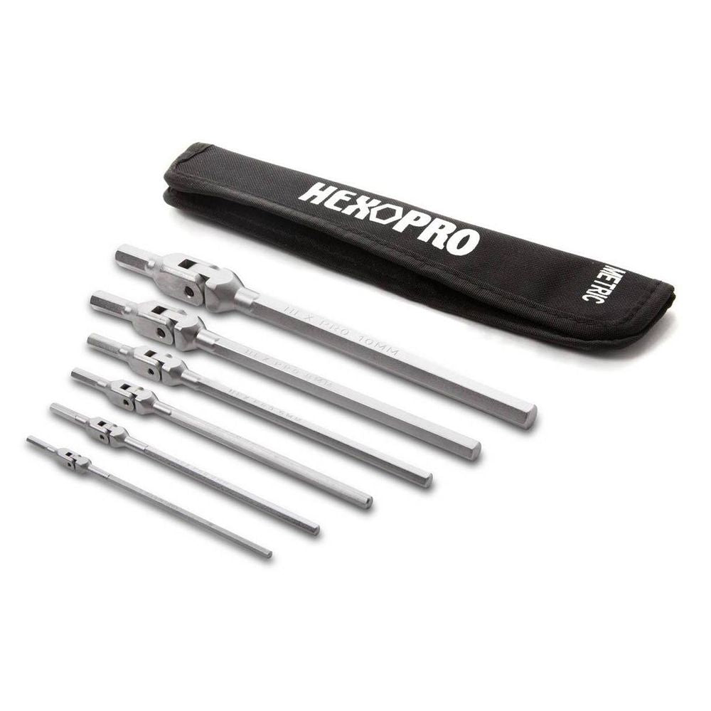 Hex-pro Metric Pivot Head Hex Wrench Set, 6 Pc - Grafite Offroad