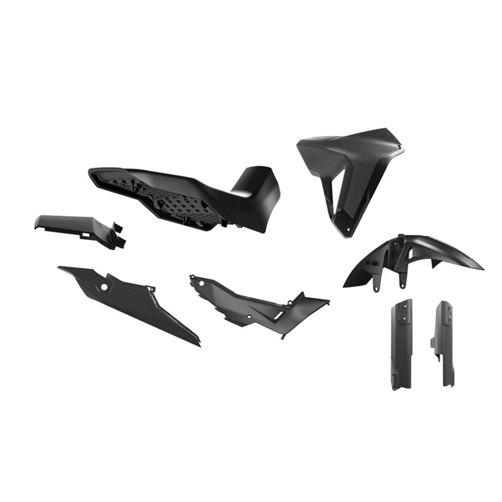 Kit plastique 7 pièces Honda Transalp Revolution Noir
