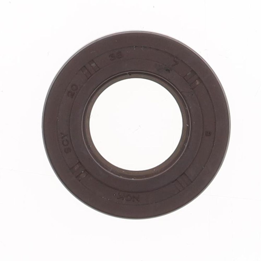 Oil Seal with Rubber Exterior 20x38x7 mm in FKM with one Seal-lip and Spring - Grafite Offroad