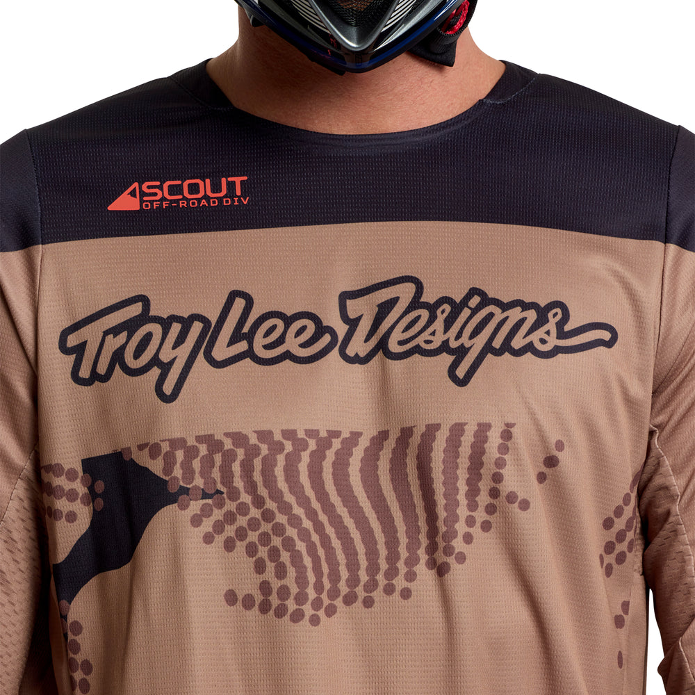 T-shirt Scout GP Pro - High Desert - Brown - XL Troy Lee Designs - Grafite Offroad