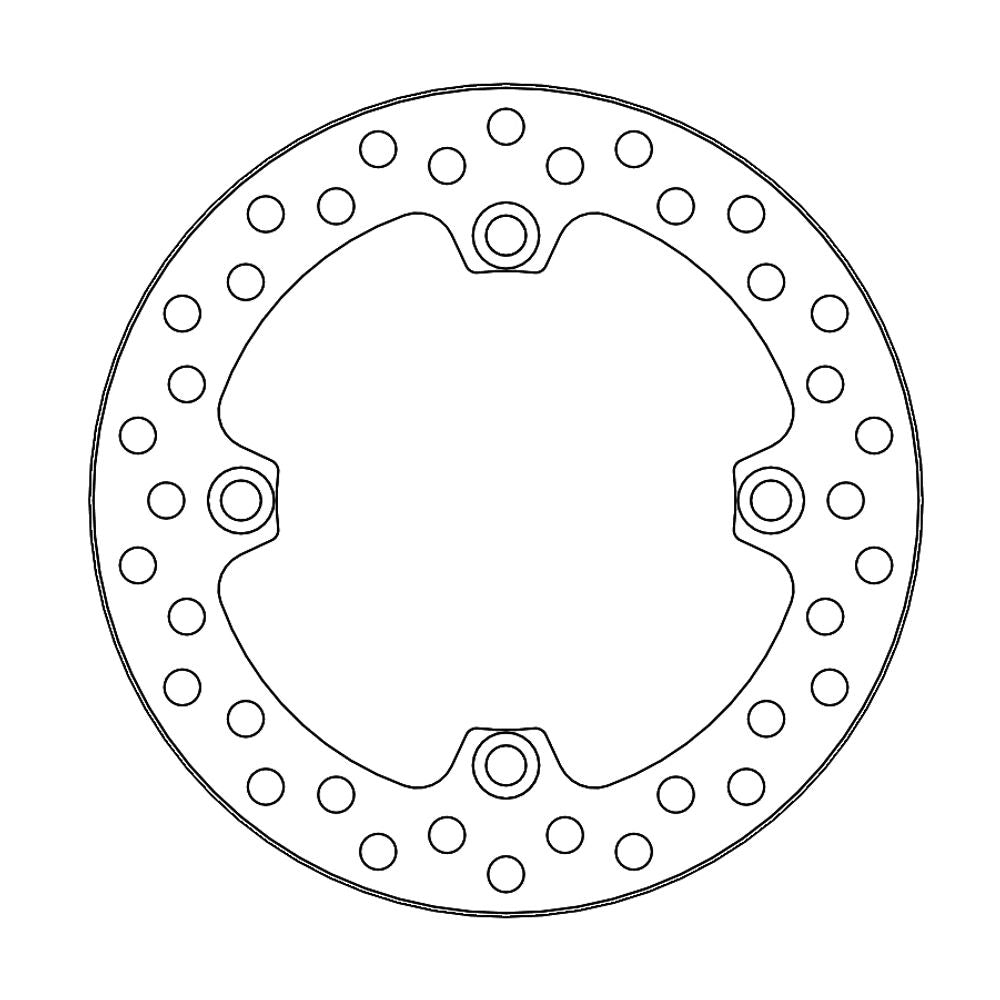 Brake Disc Off-road Vintage - Rear - Honda: Cr125 (1989-1987), Cr250 (1989-1996), Cr500 (1989-2000) - Grafite Offroad