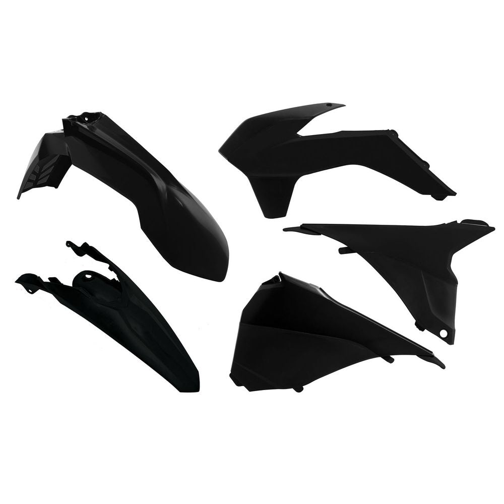 Plastics Kit 5 Pcs with Airbox Covers Black Replica Ktm - Grafite Offroad
