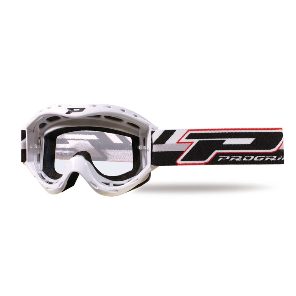 Progrip Kids Goggle 3101 - Transparent Lens - White - Grafite Offroad