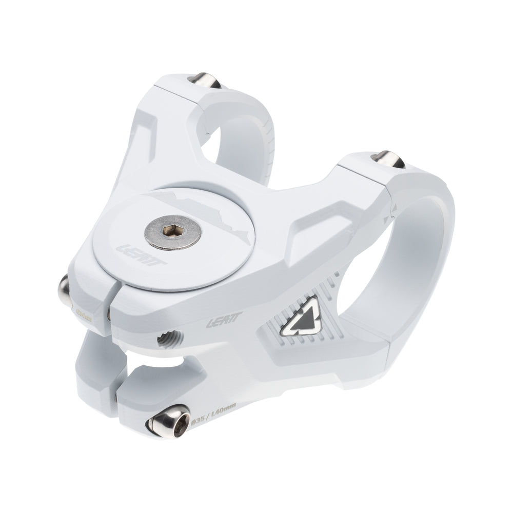Attacco Manubrio Ceramag Gravity 8.0ti | Bianco | 40mm Leatt