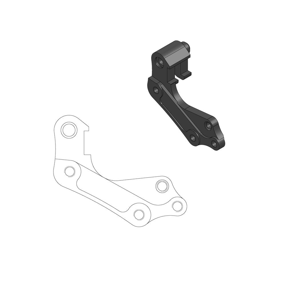 Off-road Brake Caliper Adapter 270mm Rotor - Husqvarna - Grafite Offroad