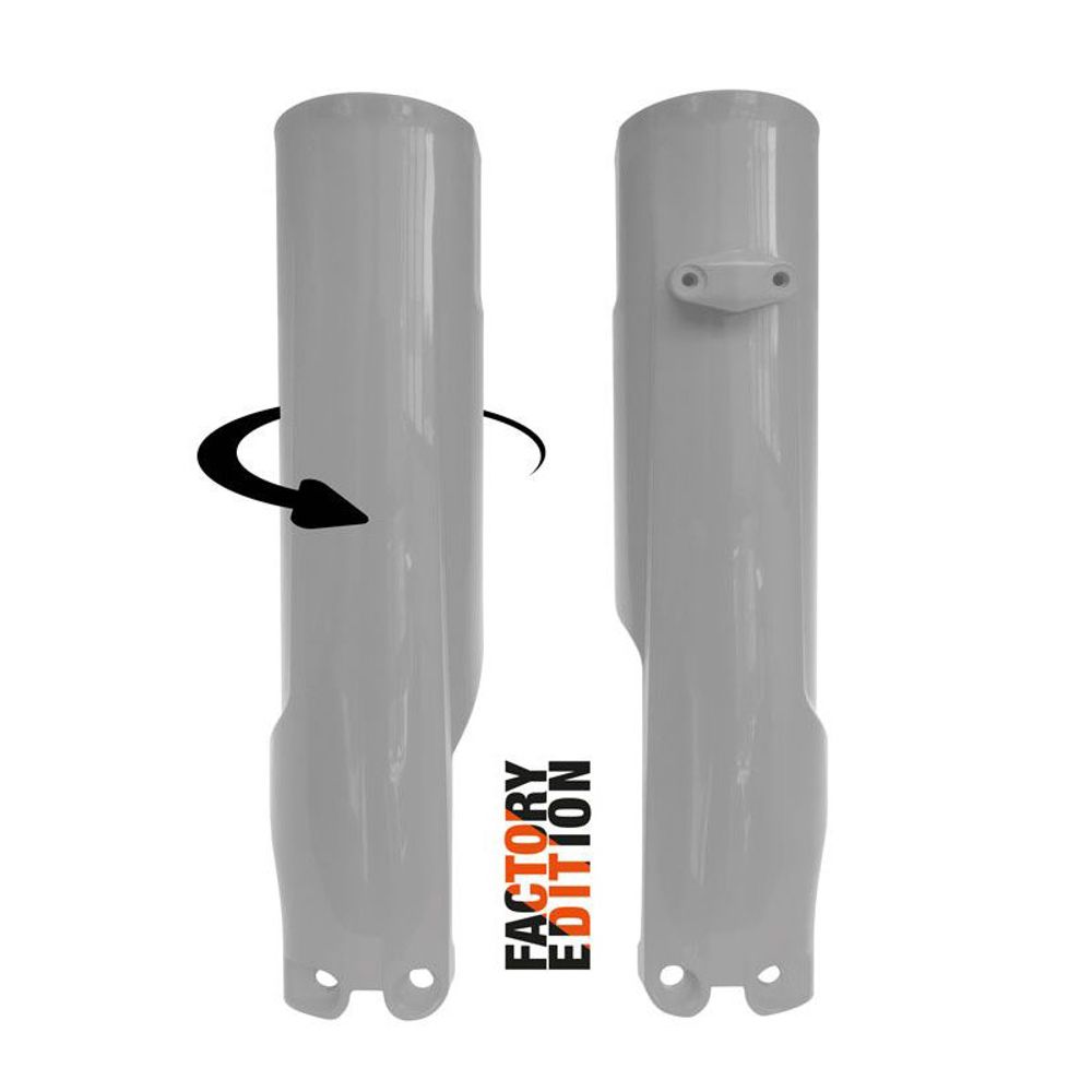Fork Protectors Factory Full Wrap Quantum Grey Replica Ktm Husqvarna - Grafite Offroad