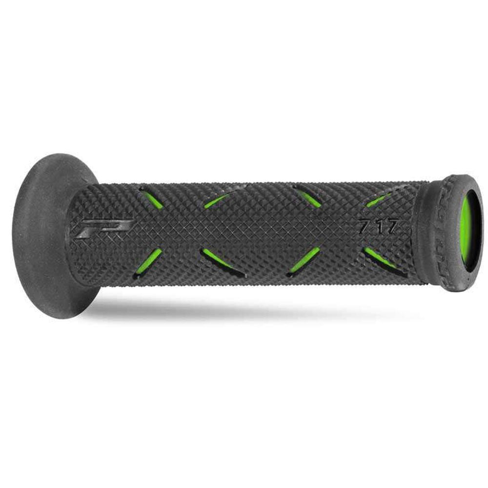 Grips Progrip 717 Mm 22/25 - Double Density - Green/black - Closed End