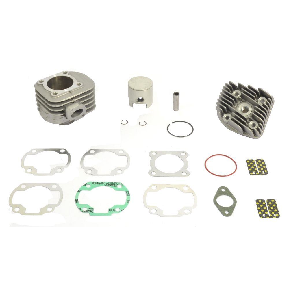 Big Bore Cylinder Kit With Head Ø 47,6 mm, 70 cc, Pin Ø 12 mm, Flat Head Piston - Grafite Offroad