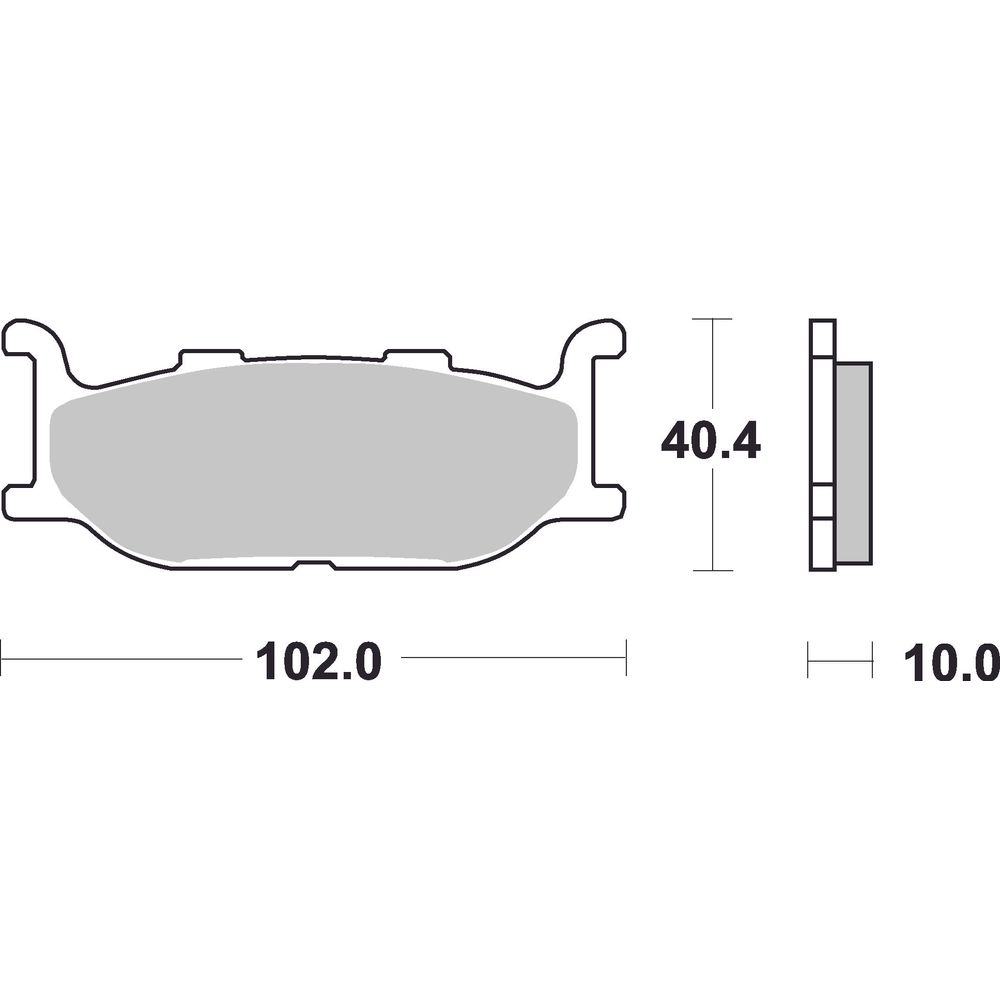 Street Brake Pads | Organic Standard | Front - Ecer90