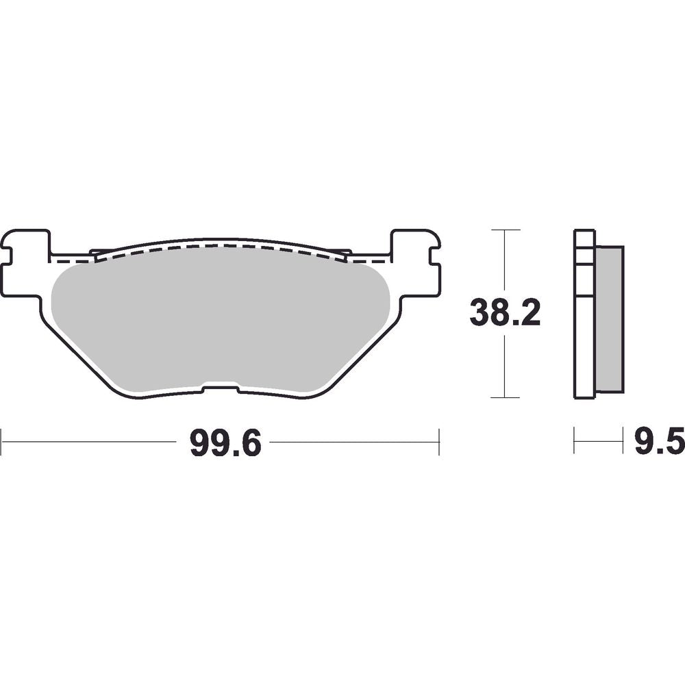 Street Brake Pads | Organic Standard | Rear - Ecer90