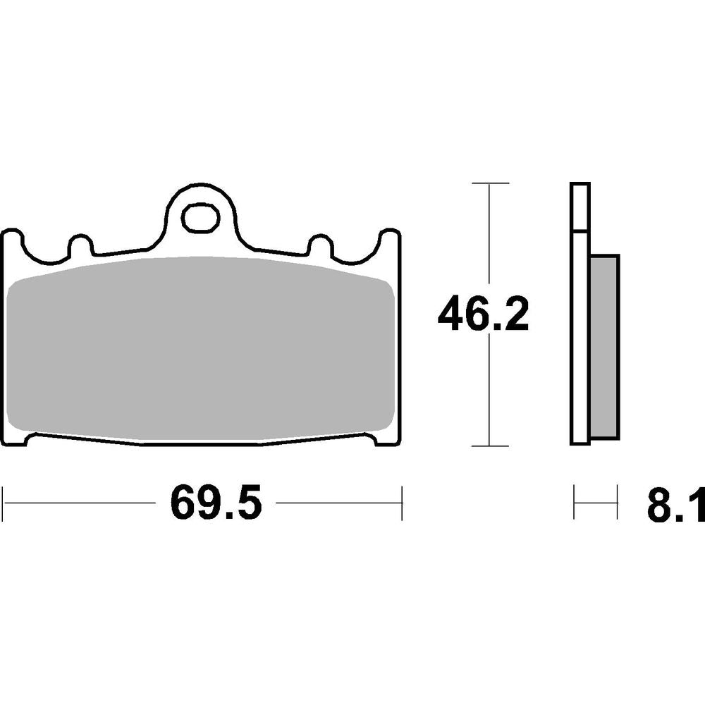 Street Brake Pads | Organic Standard | Front - Ecer90