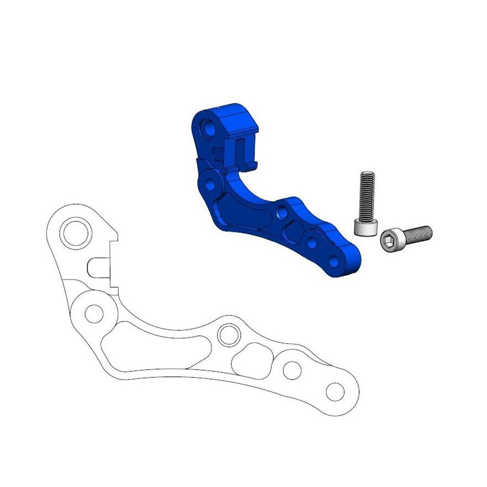 Off-road Brake Caliper Adapter 260mm Rotor - Ktm/husqvarna Blue - Grafite Offroad
