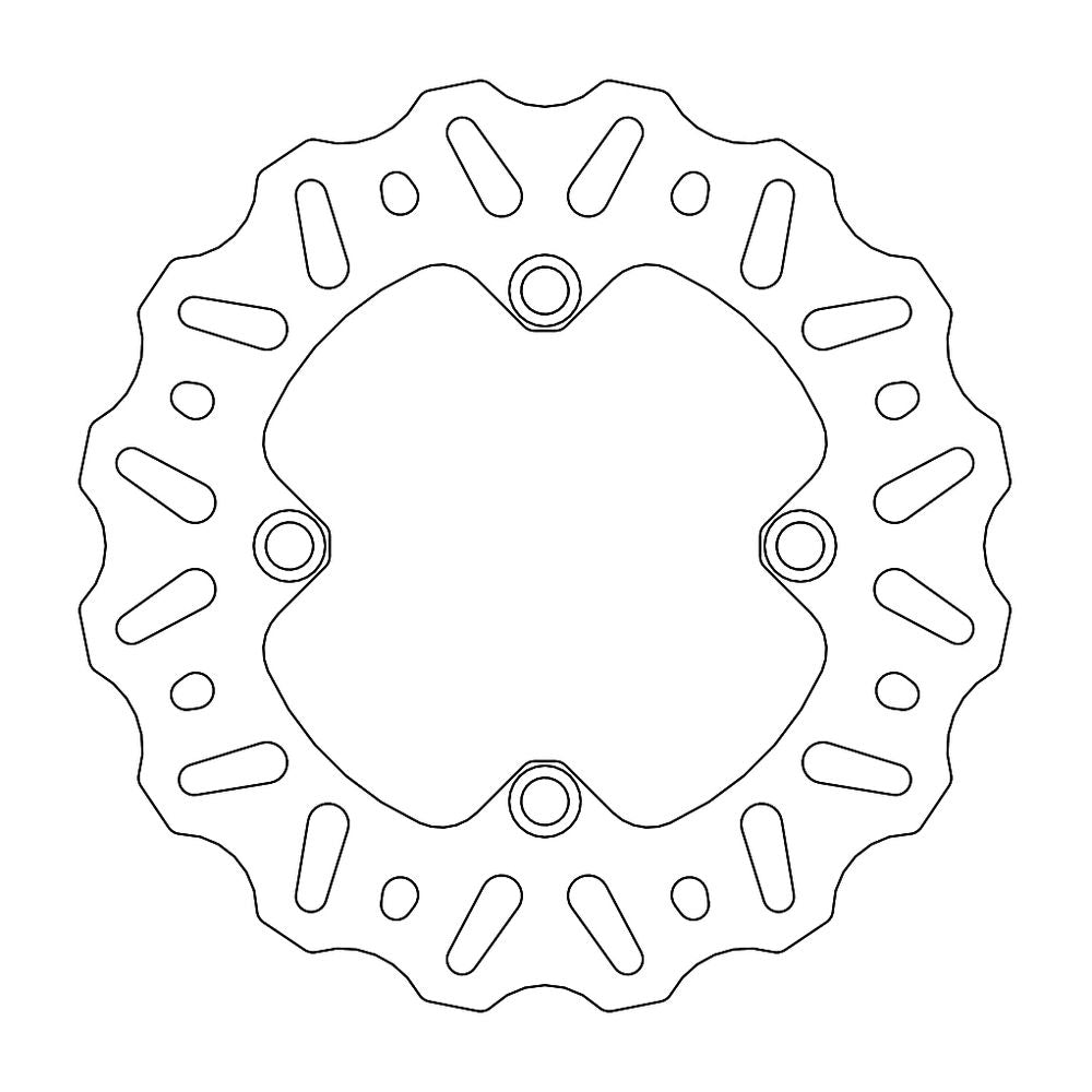 Brake Disc Off-road Nitro - Rear - Yamaha and Kawasaki Minicross 85 - Grafite Offroad