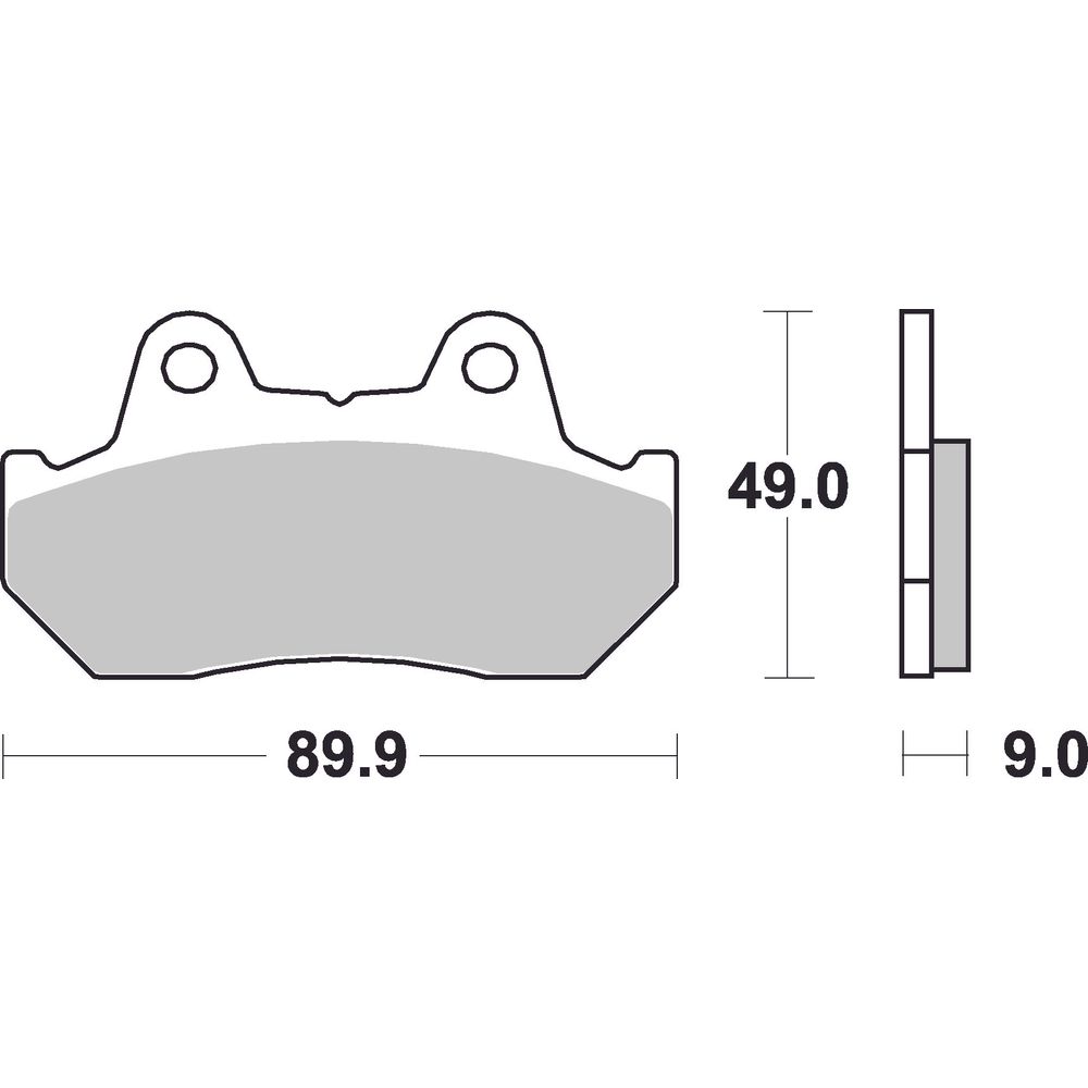 Street Brake Pads | Organic Standard | Front - Ecer90