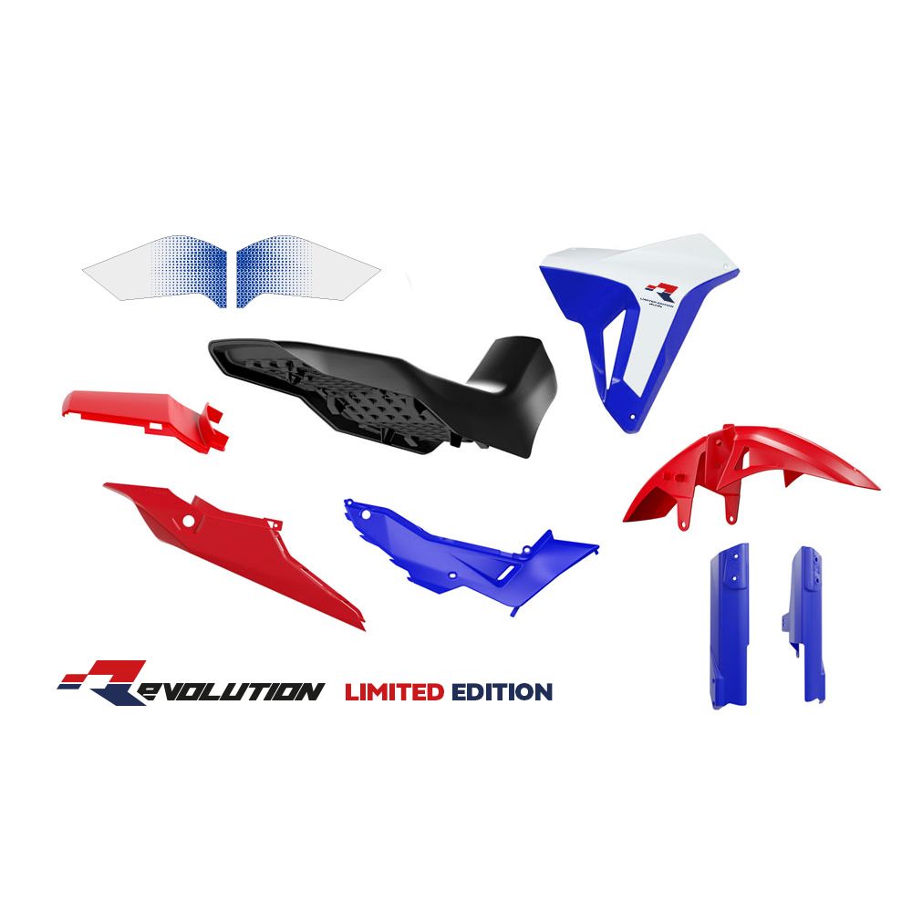 Kit Plastiche 8pz Honda Transalp Revolution Hrc Limited Edition