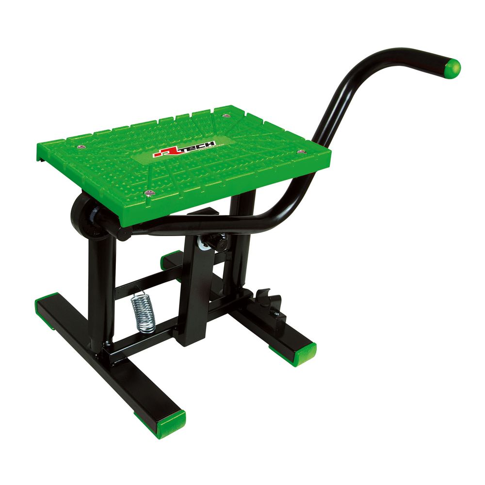 Foot Lift Bike Stand Cross Tpu Plate Black-green Universal - Grafite Offroad