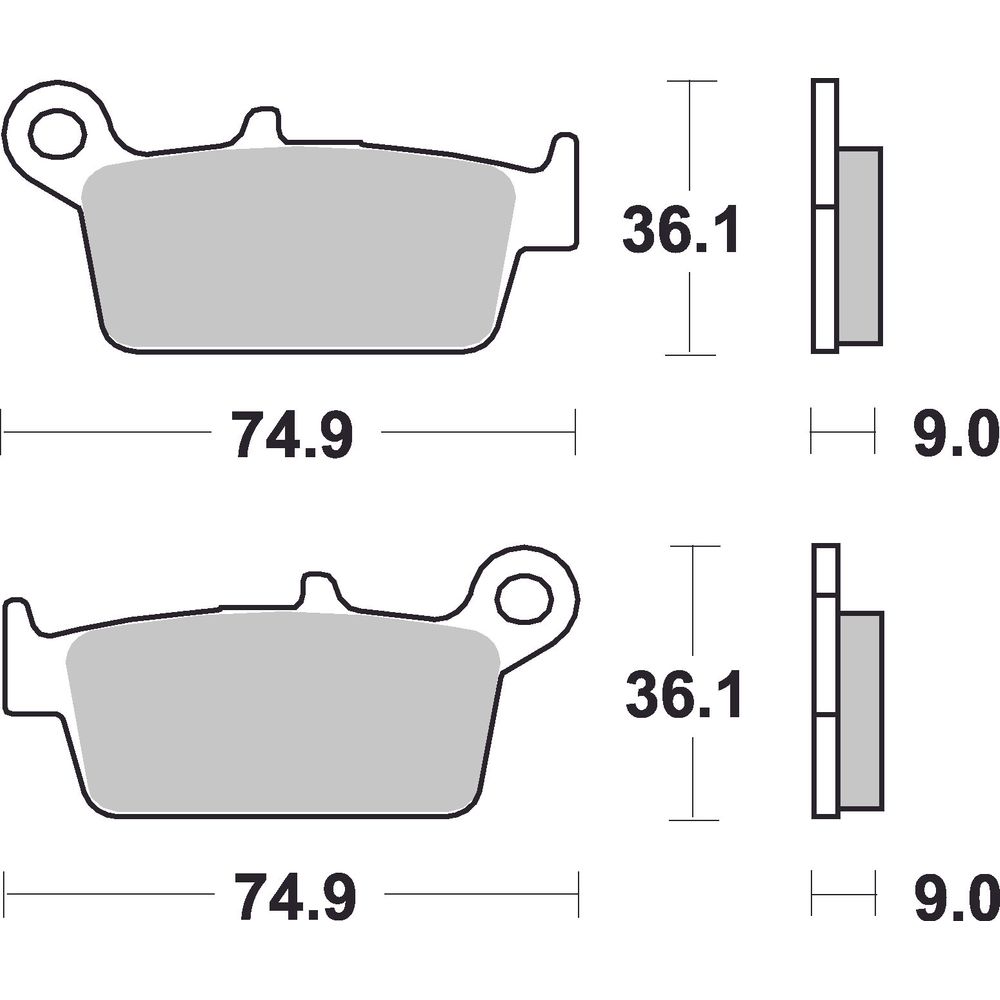 Scooter Brake Pads | Organic Standard | Front - Ecer90