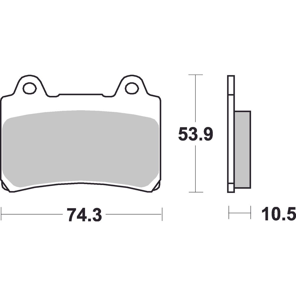 Street Brake Pads | Organic Standard | Front - Ecer90