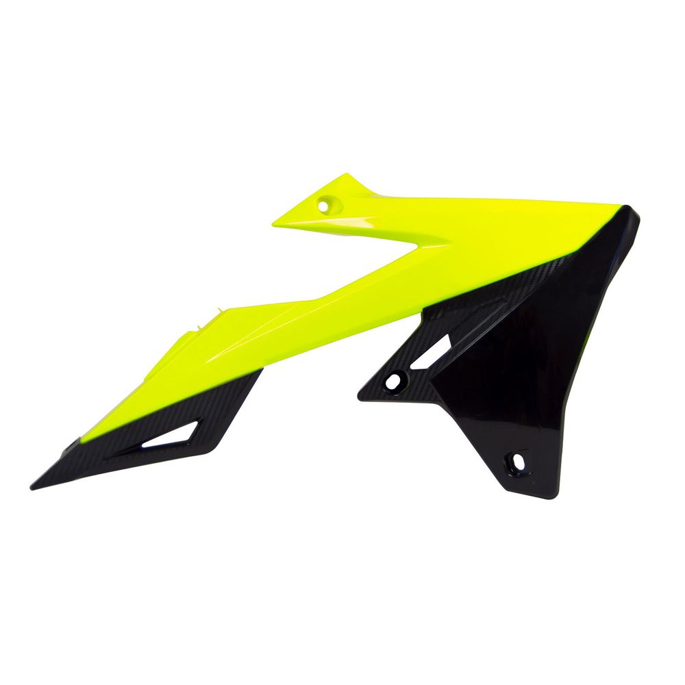 Radiator Scoops Neon Yellow-black Replica Suzuki - Grafite Offroad