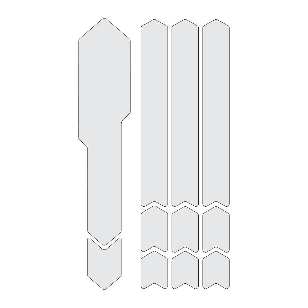 Chain Guards Kit - One Color Opaque Clear - Grafite Offroad