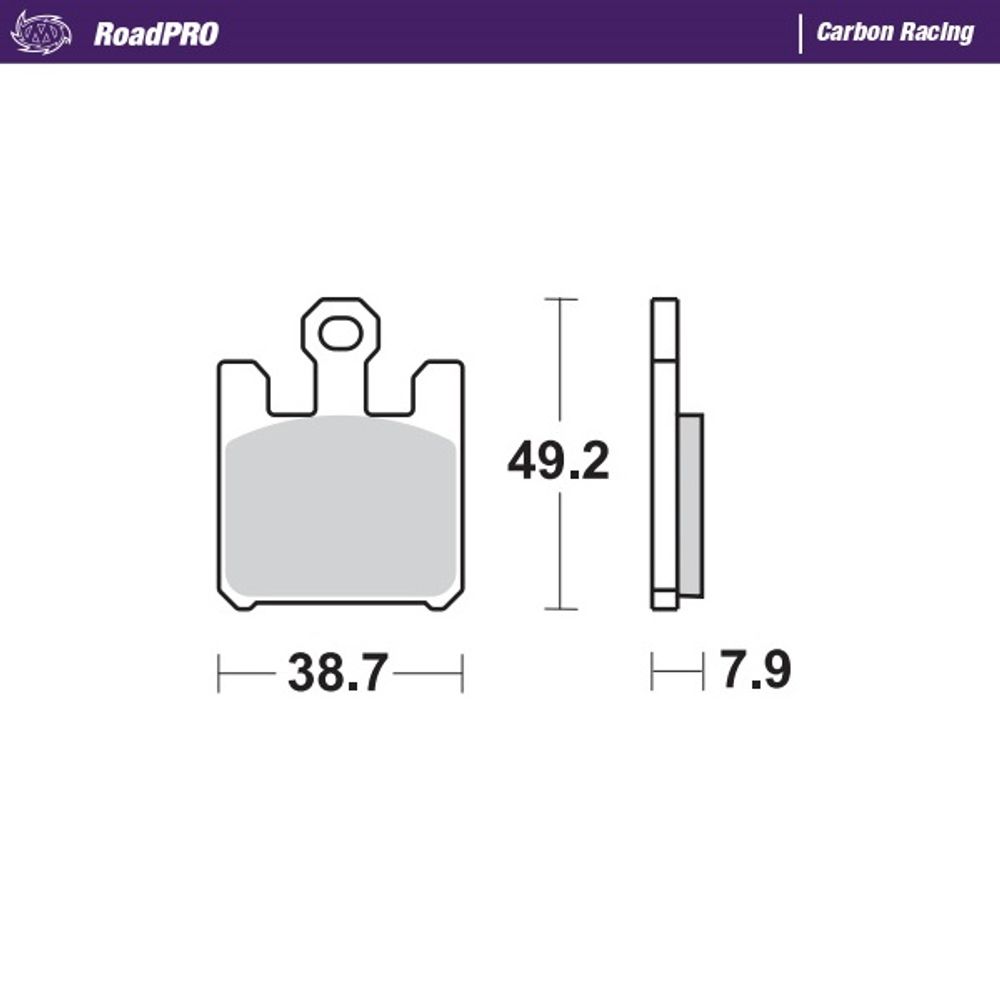 Brake Pads Roadpro Carbon Racing - Front - Grafite Offroad