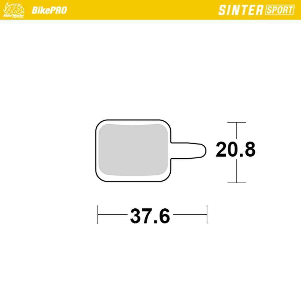 Brake Pads Bicycle Sinter Sport: Assess E-solex, Mechanical - Grafite Offroad