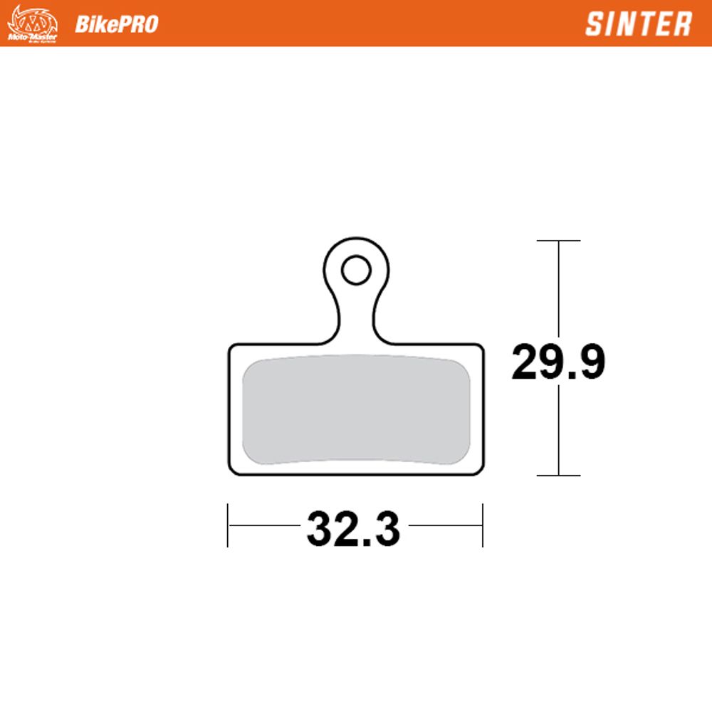 Brake Pads Bicycle Sinter: Shimano G Type - Grafite Offroad