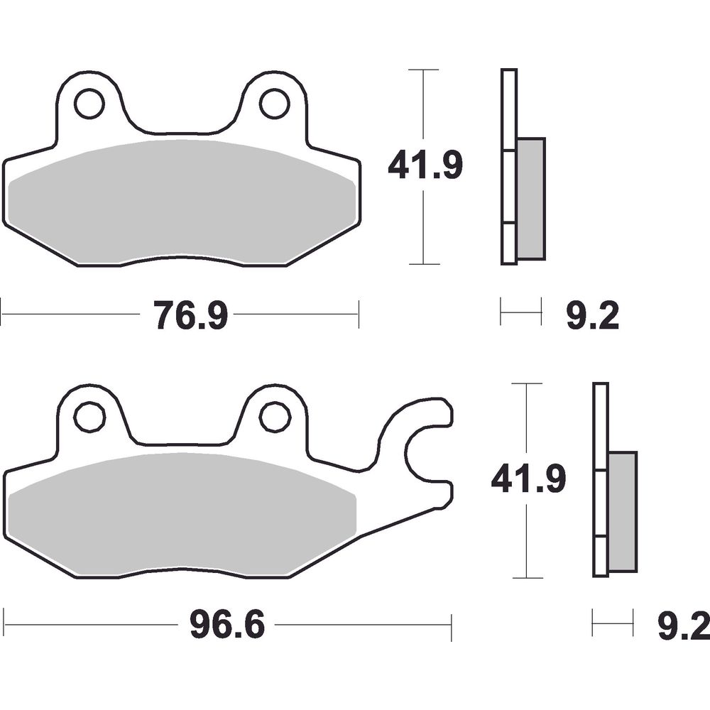 Scooter Brake Pads | Organic Standard | Front - Ecer90