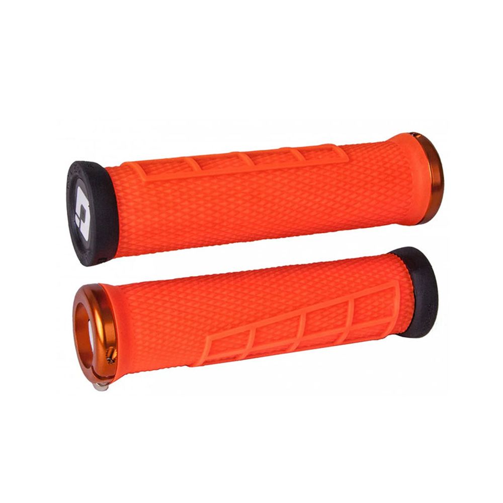 Mtb Lock-on Grips 130mm | Elite Flow V2.1 | Orange-orange