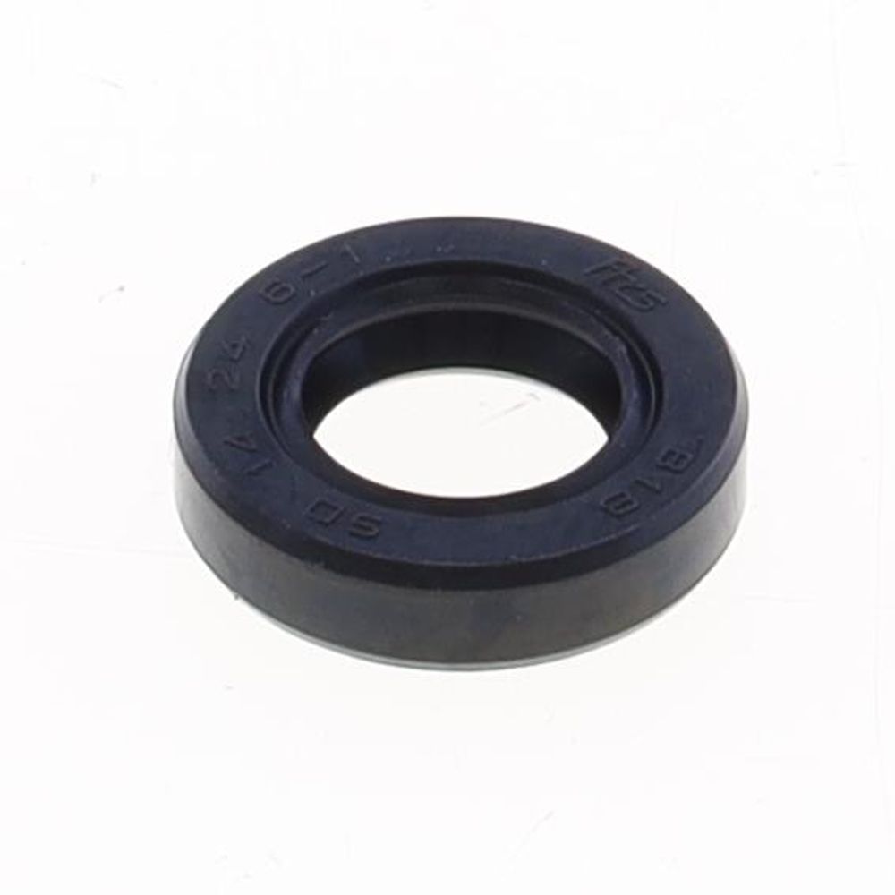 Oil Seal with Rubber Exterior 14x24x6 mm in NBR with one Seal-lip and one Dust Slip - Grafite Offroad