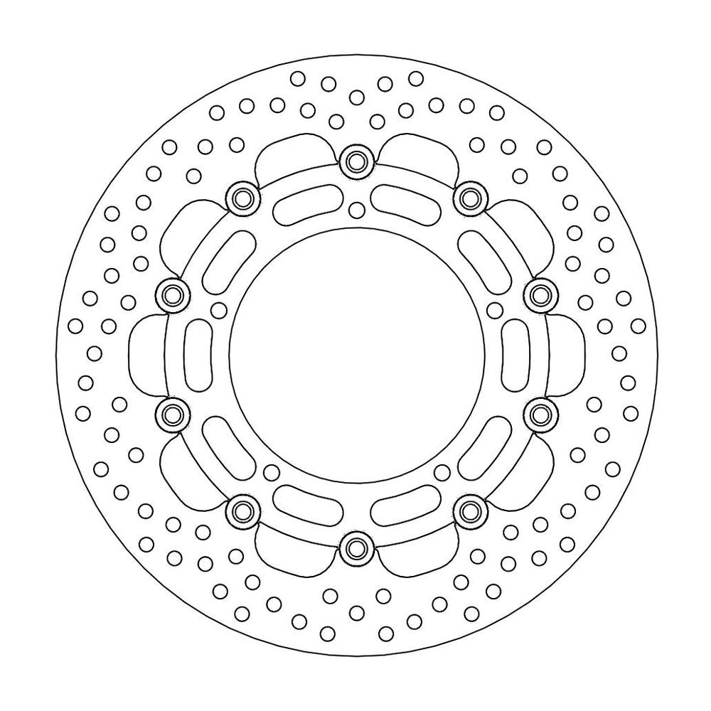 Brake Disc Road Halo - Floating - Front - Yamaha: Yzf R1/r6/r6s, Fazer 8/abs, Fz8 Abs, Xt1200z/abs Tenere - Grafite Offroad