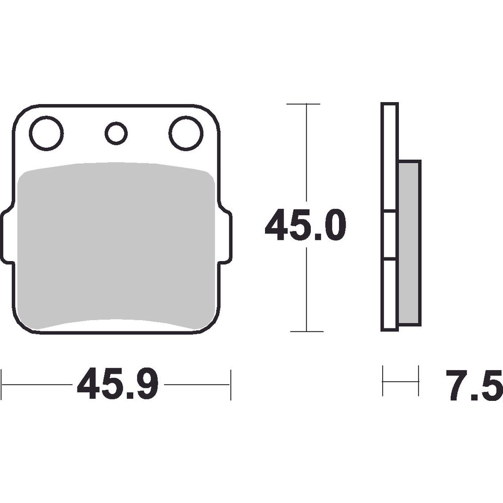 Street Brake Pads | Organic Standard | Front - Ecer90