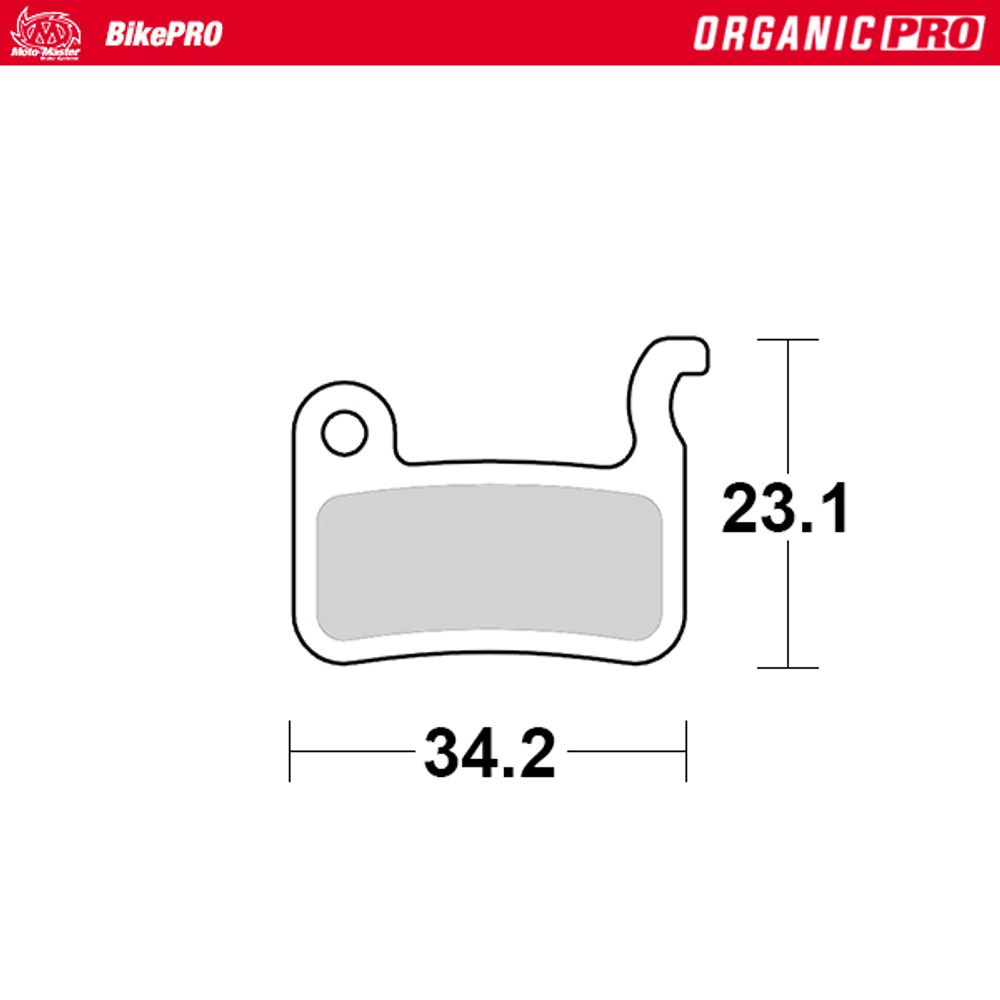 Brake Pads Bicycle Organic Pro: Shimano a Type - Grafite Offroad