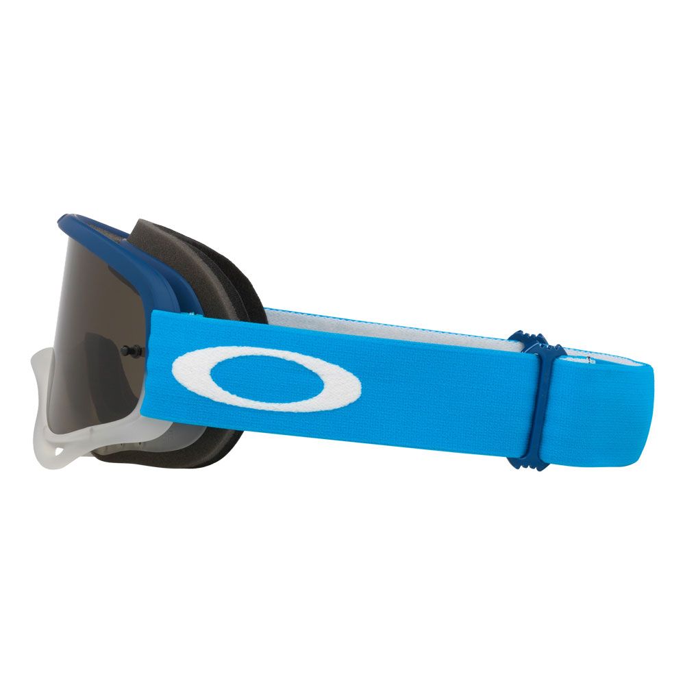 Maschera O-Frame MX, Fascia Team Blu, Lente Grigio Scuro