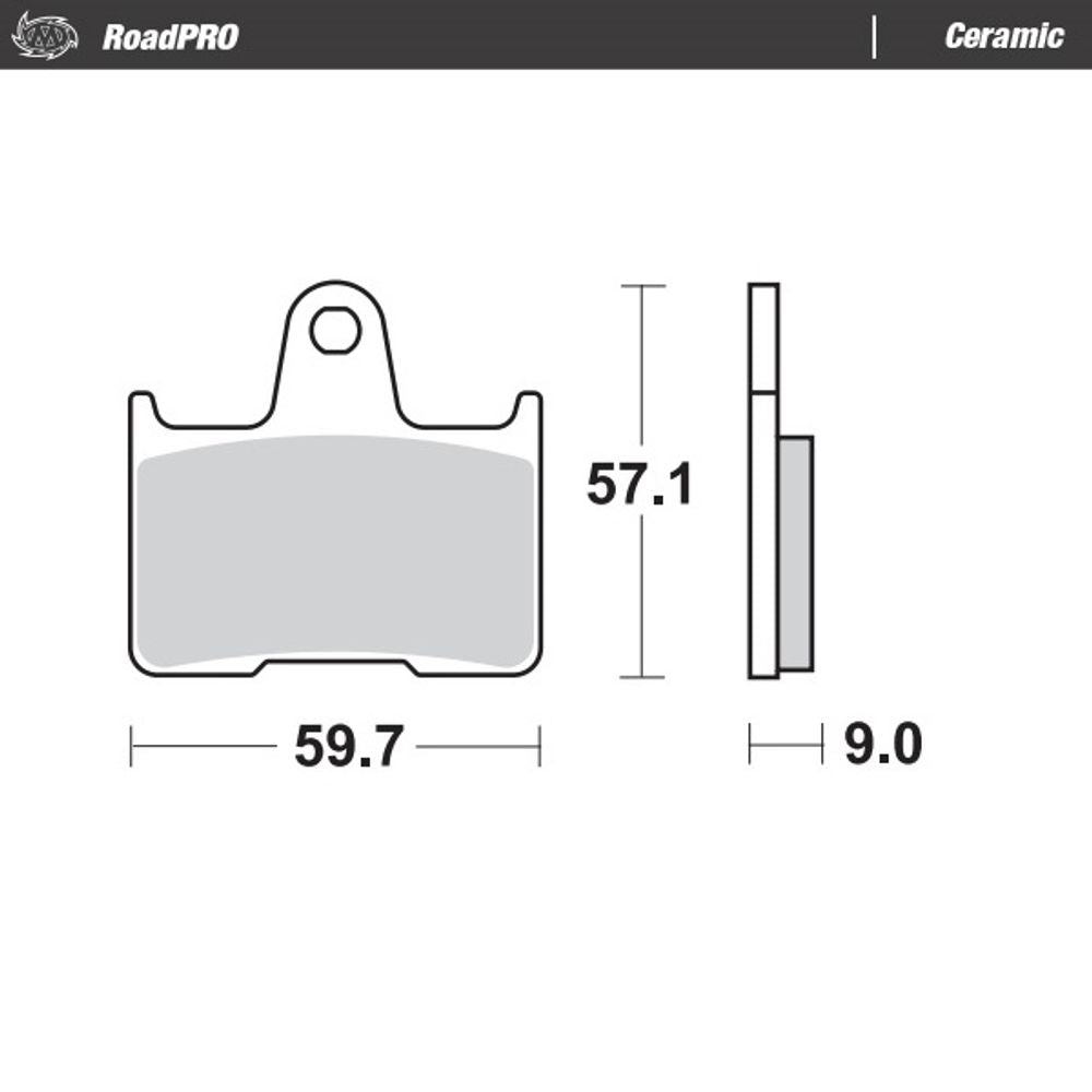 Brake Pads Roadpro Ceramic - Rear - Grafite Offroad