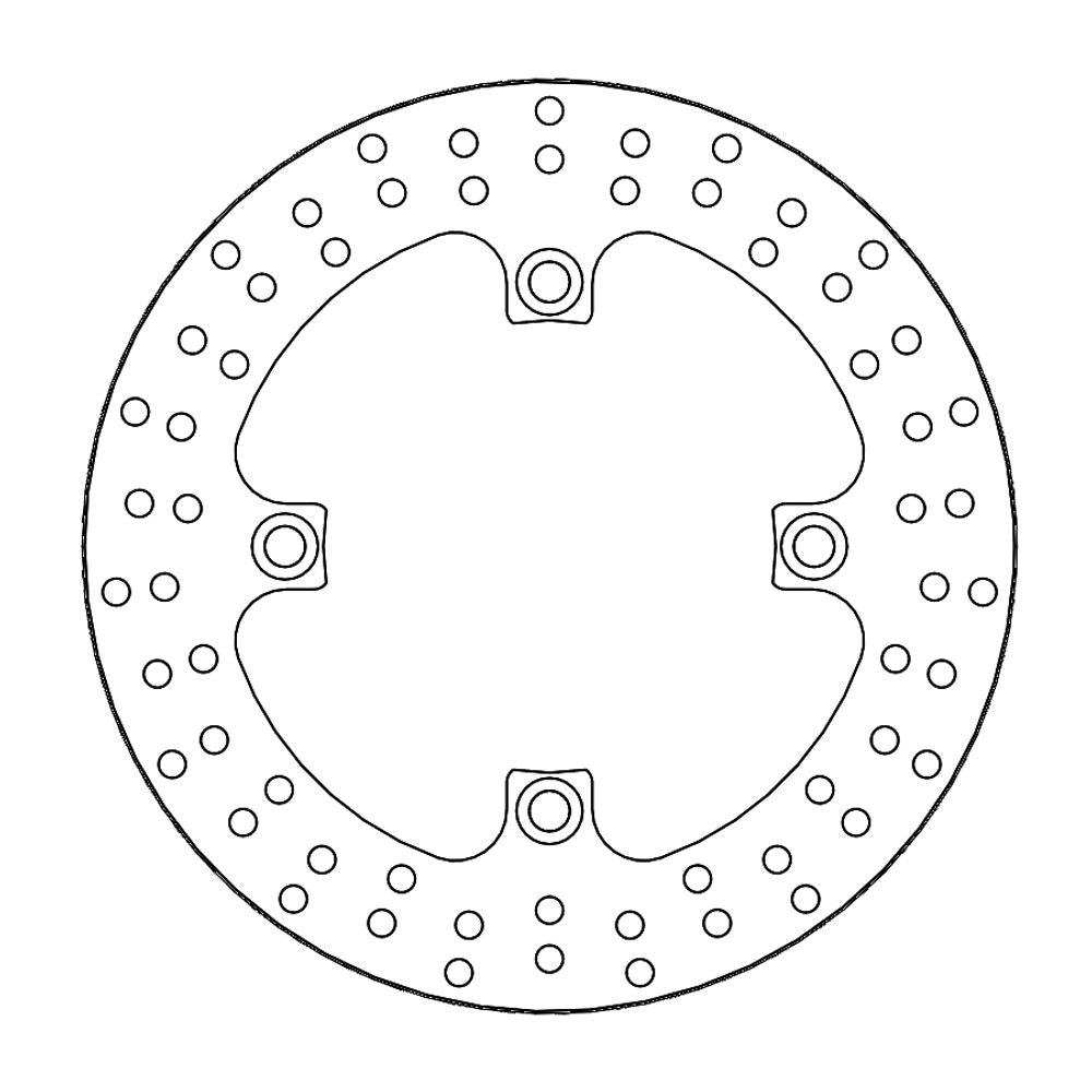 Brake Disc Road Halo - Rear - Honda: Cbf500/abs, Cbf600n/s/abs, Hornet 600, Cbf1000/f - Grafite Offroad