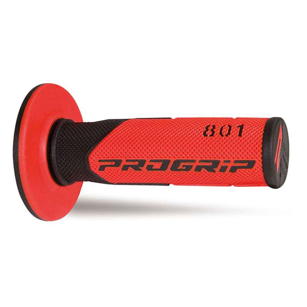 Grips Progrip 801 Mm 22/25 - Double Density - Black/red - Grafite Offroad