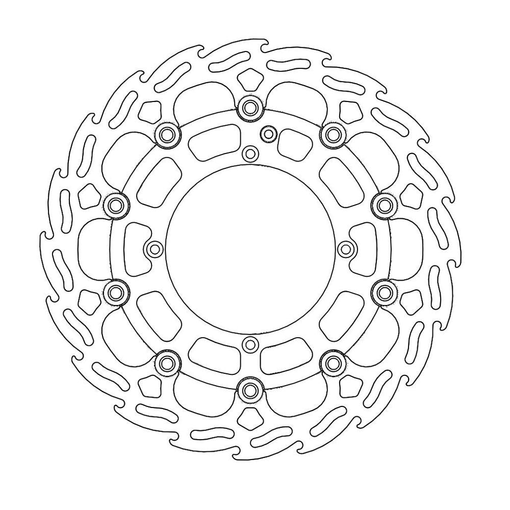 Brake Disc Off-road Flame Rally - Front - Ø298mm - Floating - Husqvarna Dakar - Grafite Offroad