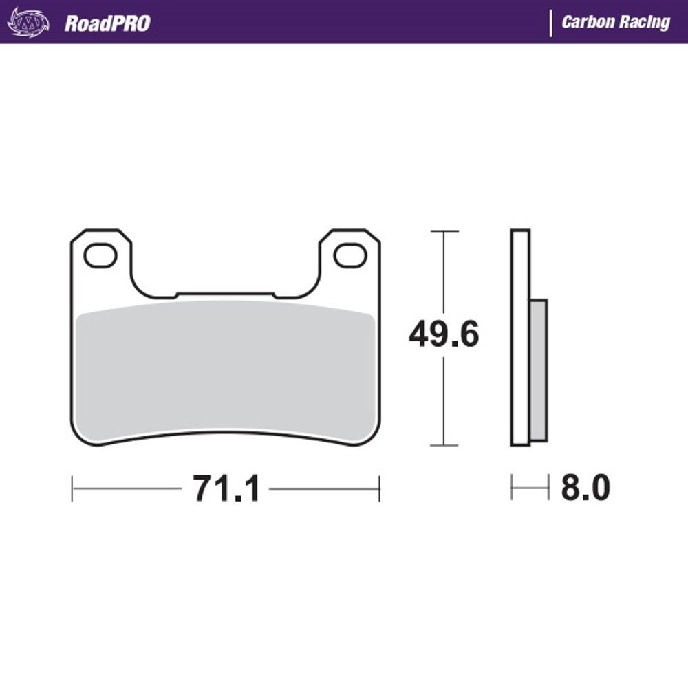 Brake Pads Roadpro Carbon Racing - Front - Grafite Offroad