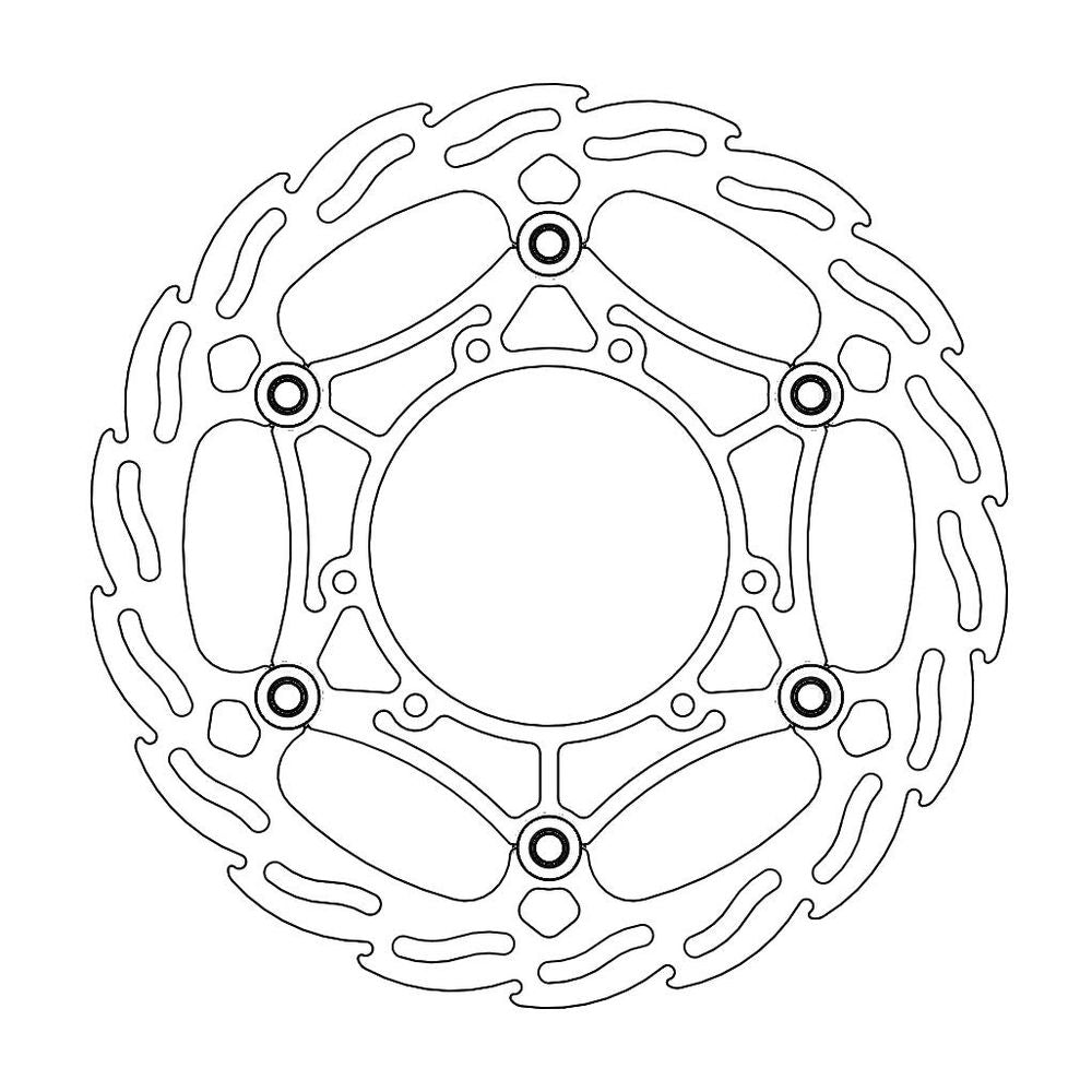 Brake Disc Off-road Flame Enduro - Front - Ø260mm - Floating - Honda - Grafite Offroad
