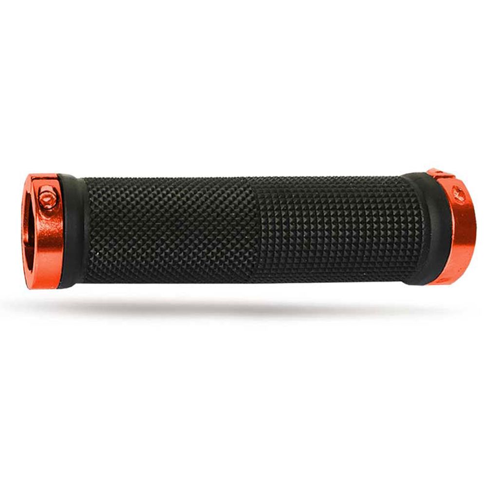 Puños Progrip 999 Mm 22 + Topes - Negro/anillos Rojo