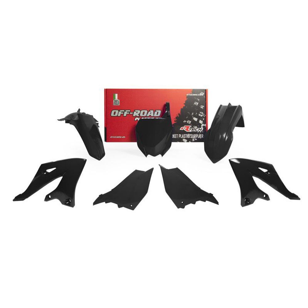 Plastic Kit 5 Pcs Yamaha Yz125/250 22-..black - Grafite Offroad
