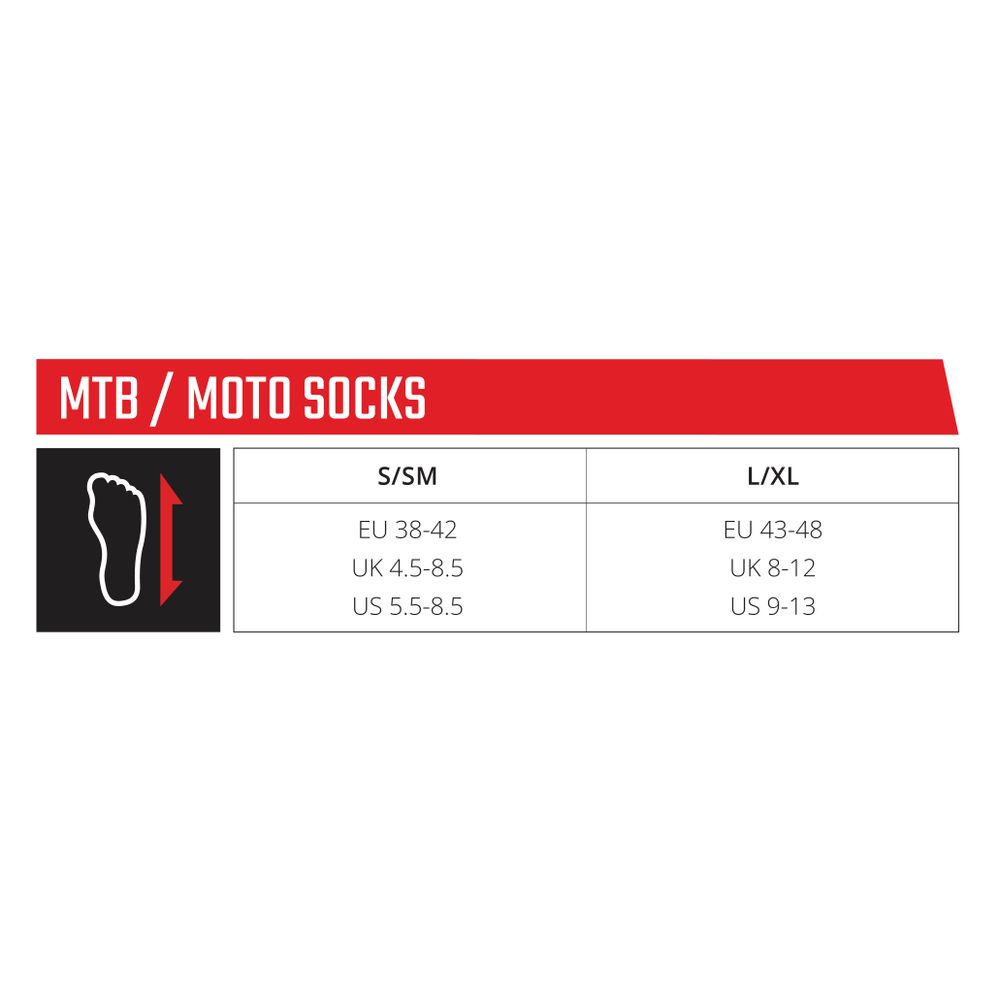 Socks Moto Leatt - Grafite Offroad